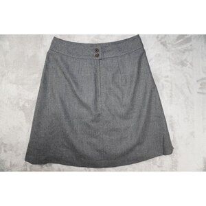 Banana Republic Gray Wool Blend A-Line Mini Skirt - Size 2